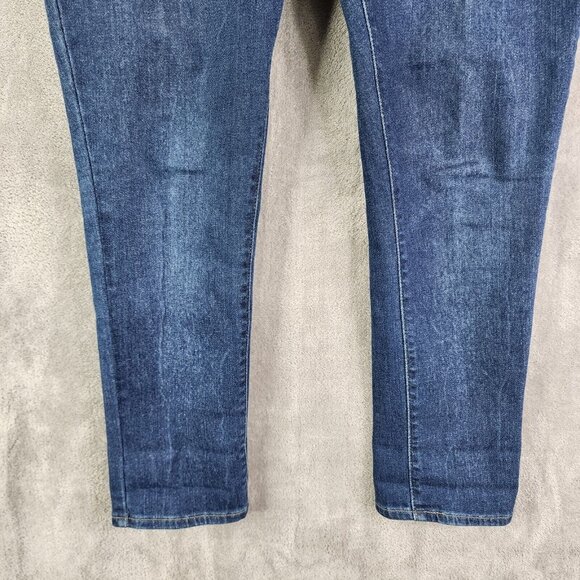 Men's LEVI'S 711 Blue Denim Jeans Skinny Dark Wash Mid Rise Size 31 - Picture 2 of 15
